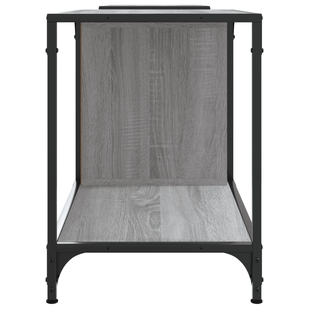 VidaXL Tv-meubel 203x37x50 cm bewerkt hout grijs sonoma eikenkleurig
