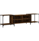 VidaXL Tv-meubel 203x37x50 cm bewerkt hout gerookt eikenkleurig