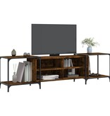 VidaXL Tv-meubel 203x37x50 cm bewerkt hout gerookt eikenkleurig