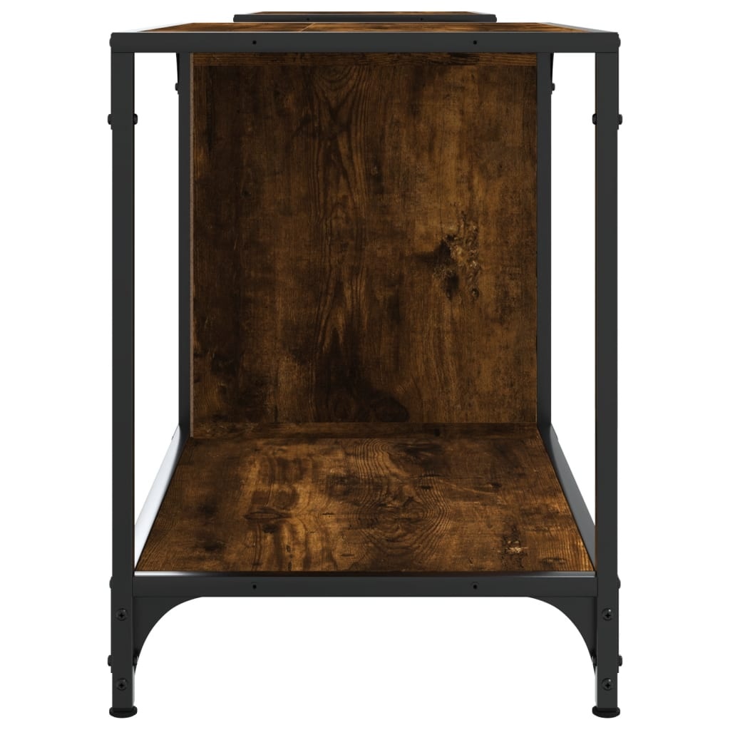 VidaXL Tv-meubel 203x37x50 cm bewerkt hout gerookt eikenkleurig