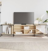 VidaXL Tv-meubel 203x37x50 cm bewerkt hout sonoma eikenkleurig