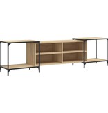 VidaXL Tv-meubel 203x37x50 cm bewerkt hout sonoma eikenkleurig