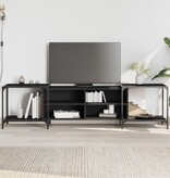 VidaXL Tv-meubel 203x37x50 cm bewerkt hout zwart