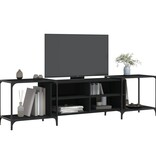 VidaXL Tv-meubel 203x37x50 cm bewerkt hout zwart