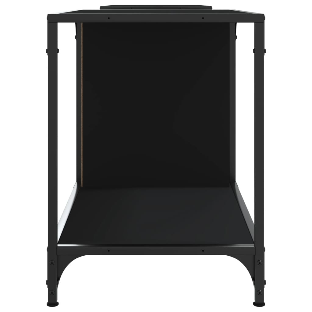 VidaXL Tv-meubel 203x37x50 cm bewerkt hout zwart