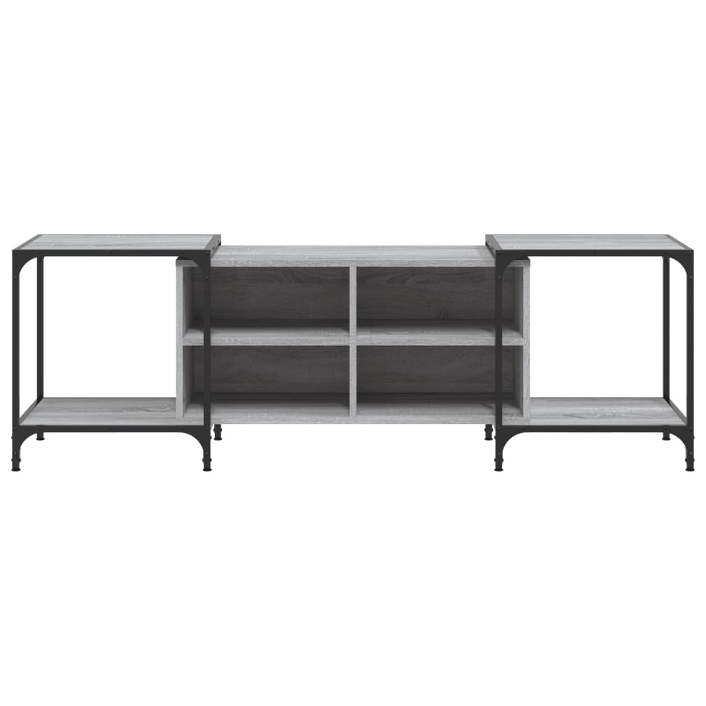 VidaXL Tv-meubel 153x37x50 cm bewerkt hout grijs sonoma eikenkleurig