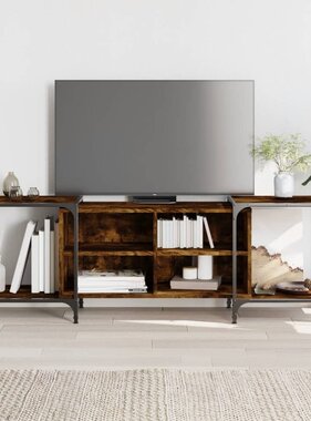 VidaXL Tv-meubel 153x37x50 cm bewerkt hout gerookt eikenkleurig