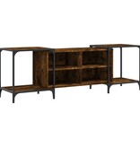 VidaXL Tv-meubel 153x37x50 cm bewerkt hout gerookt eikenkleurig