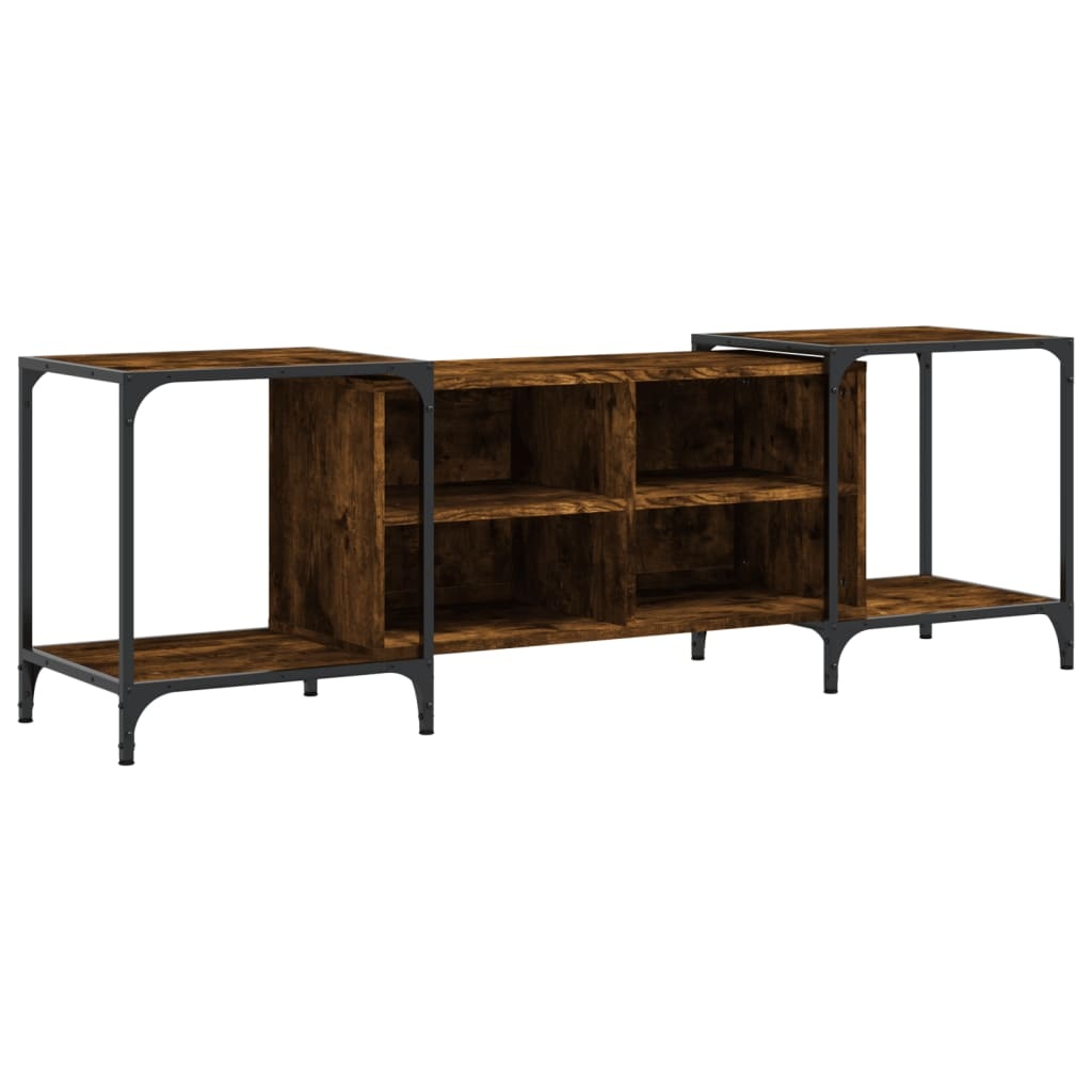 VidaXL Tv-meubel 153x37x50 cm bewerkt hout gerookt eikenkleurig
