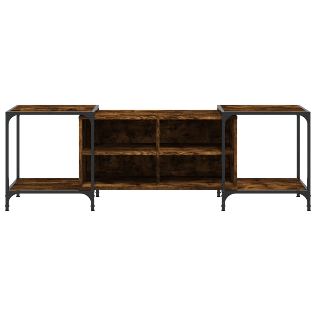 VidaXL Tv-meubel 153x37x50 cm bewerkt hout gerookt eikenkleurig