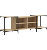 VidaXL Tv-meubel 153x37x50 cm bewerkt hout sonoma eikenkleurig