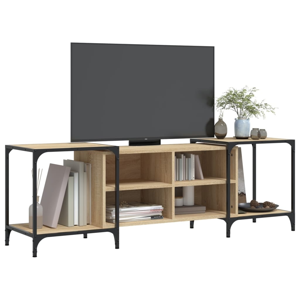 VidaXL Tv-meubel 153x37x50 cm bewerkt hout sonoma eikenkleurig