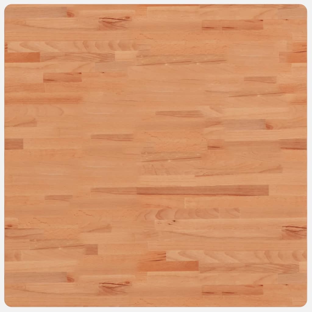 vidaXL Tafelblad vierkant 80x80x4 cm massief beukenhout