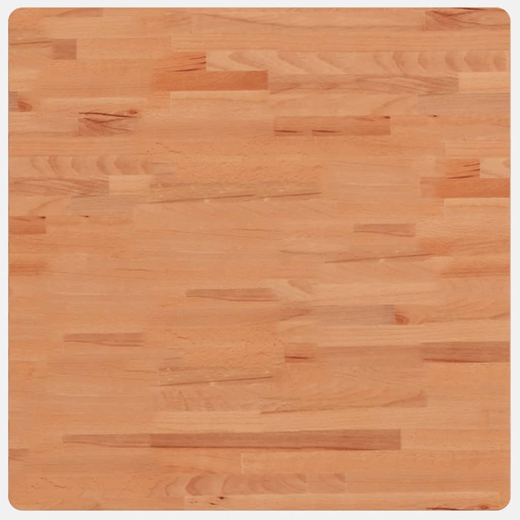 vidaXL Tafelblad vierkant 70x70x2,5 cm massief beukenhout