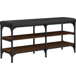 VidaXL Schoenenbank 102x32x47 cm bewerkt hout bruineikenkleurig