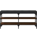 VidaXL Schoenenbank 102x32x47 cm bewerkt hout bruineikenkleurig