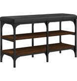 VidaXL Schoenenbank 82x32x47 cm bewerkt hout bruineikenkleurig