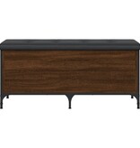 VidaXL Opbergbankje 102x42x45 cm bewerkt hout bruineikenkleurig