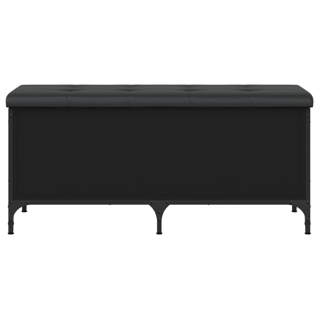 VidaXL Opbergbankje 102x42x45 cm bewerkt hout zwart