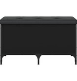 VidaXL Opbergbankje 82x42x45 cm bewerkt hout zwart