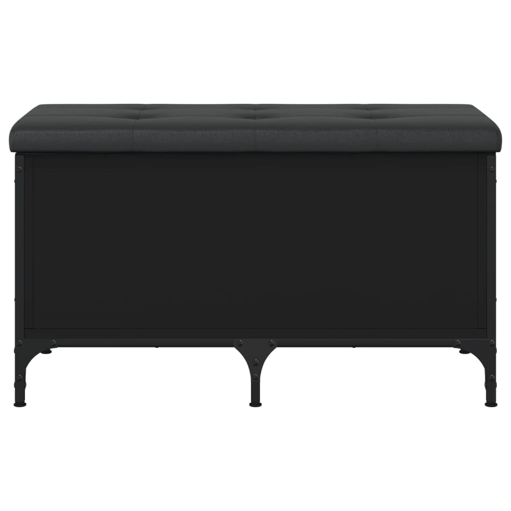 VidaXL Opbergbankje 82x42x45 cm bewerkt hout zwart