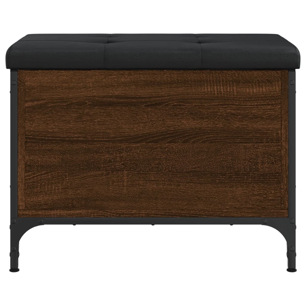 VidaXL Opbergbankje 62x42x45 cm bewerkt hout bruineikenkleurig