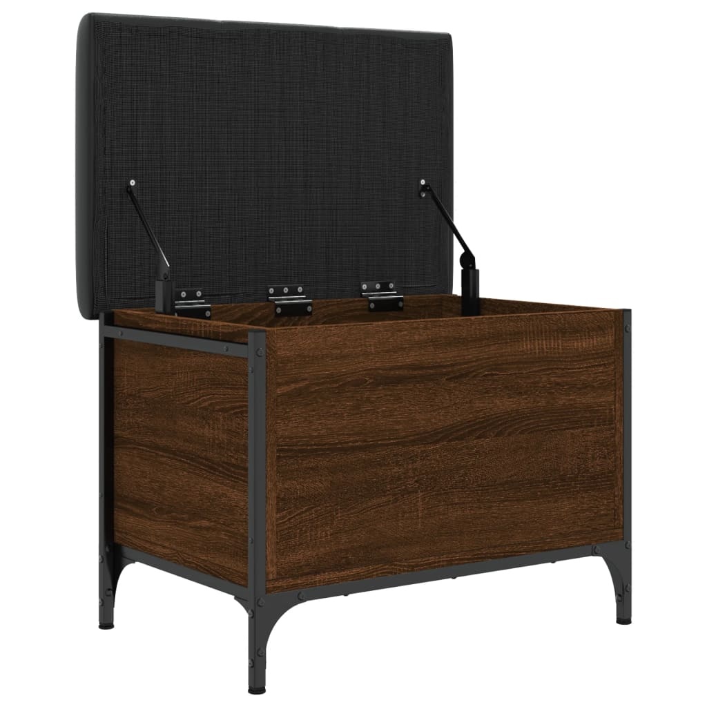 VidaXL Opbergbankje 62x42x45 cm bewerkt hout bruineikenkleurig