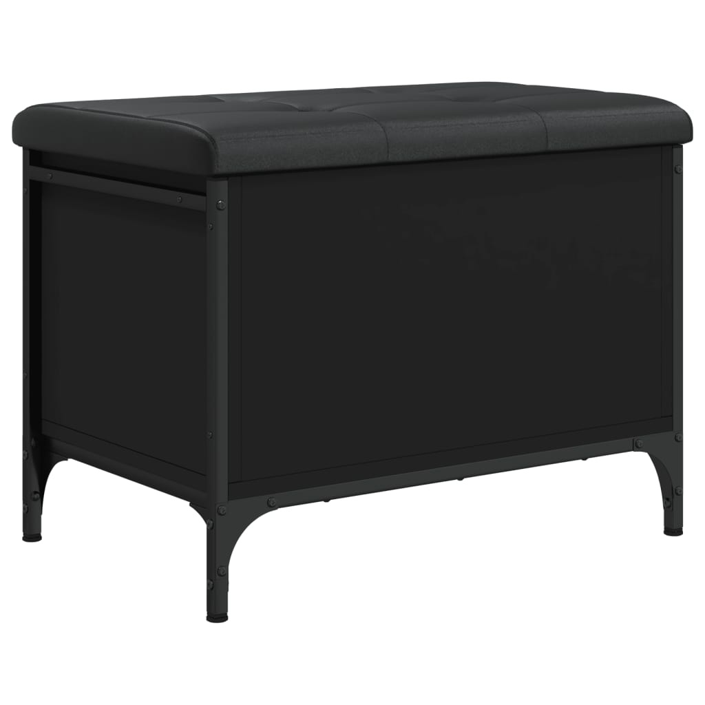 VidaXL Opbergbankje 62x42x45 cm bewerkt hout zwart