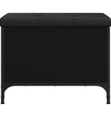 VidaXL Opbergbankje 62x42x45 cm bewerkt hout zwart