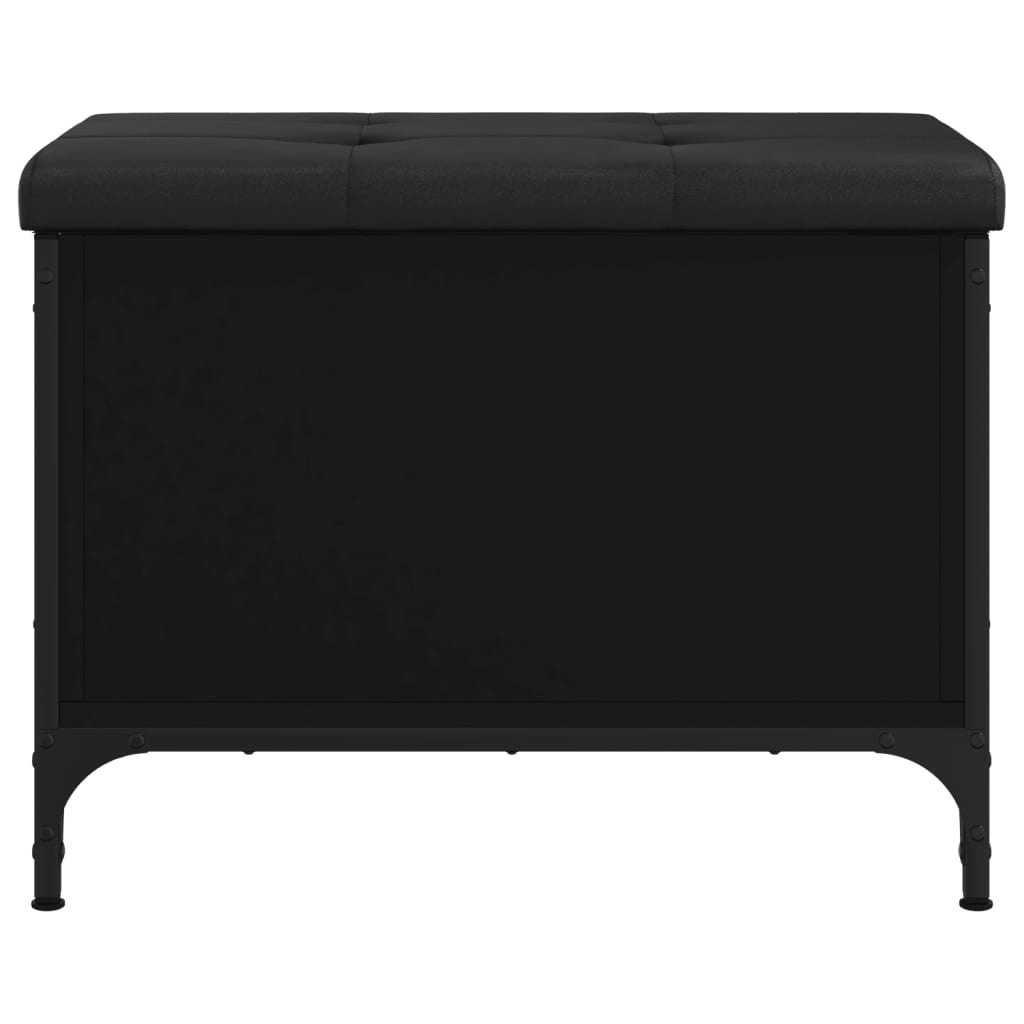 VidaXL Opbergbankje 62x42x45 cm bewerkt hout zwart