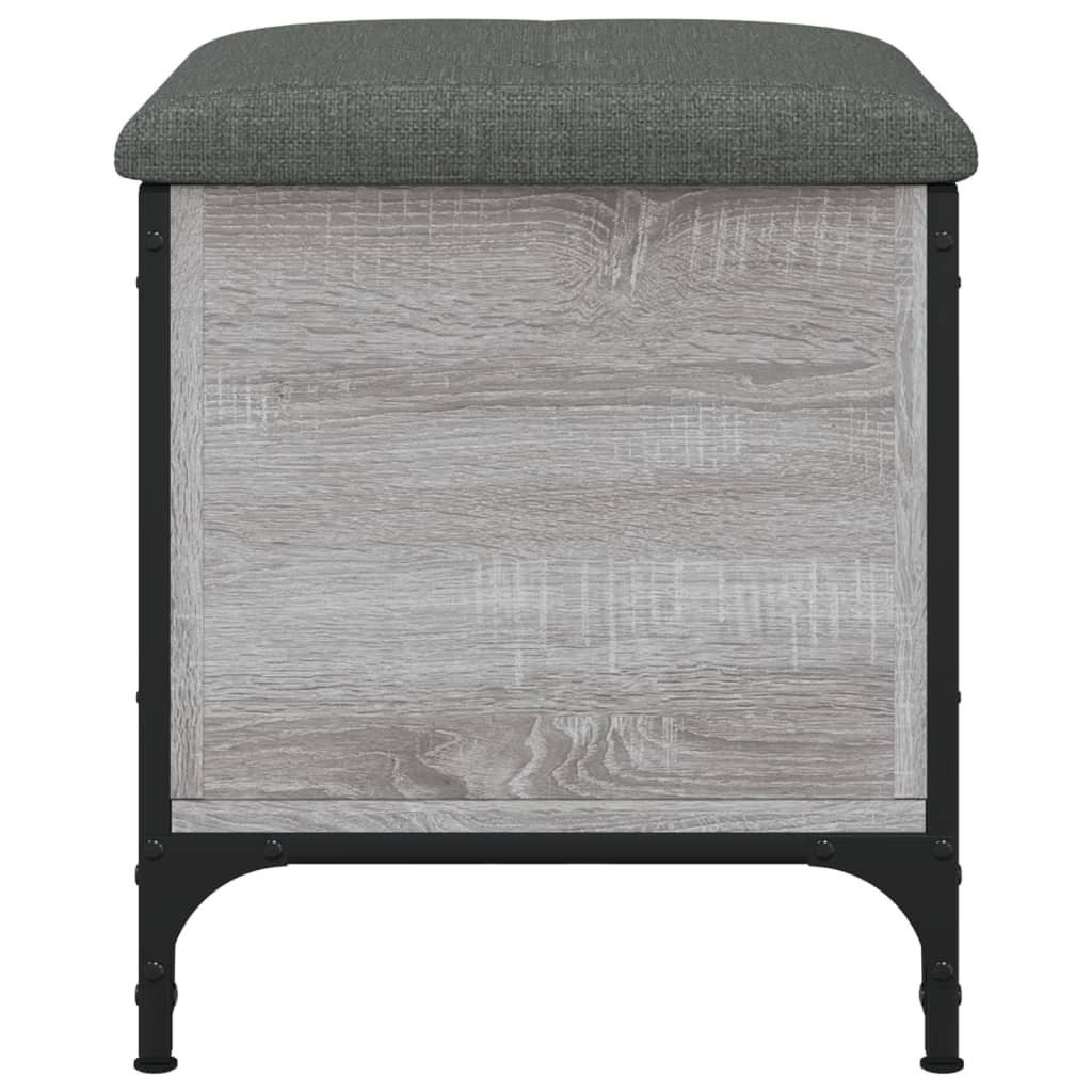 VidaXL Opbergbankje 42x42x45 cm bewerkt hout grijs sonoma eikenkleurig
