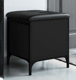 VidaXL Opbergbank 42x42x45 cm bewerkt hout zwart