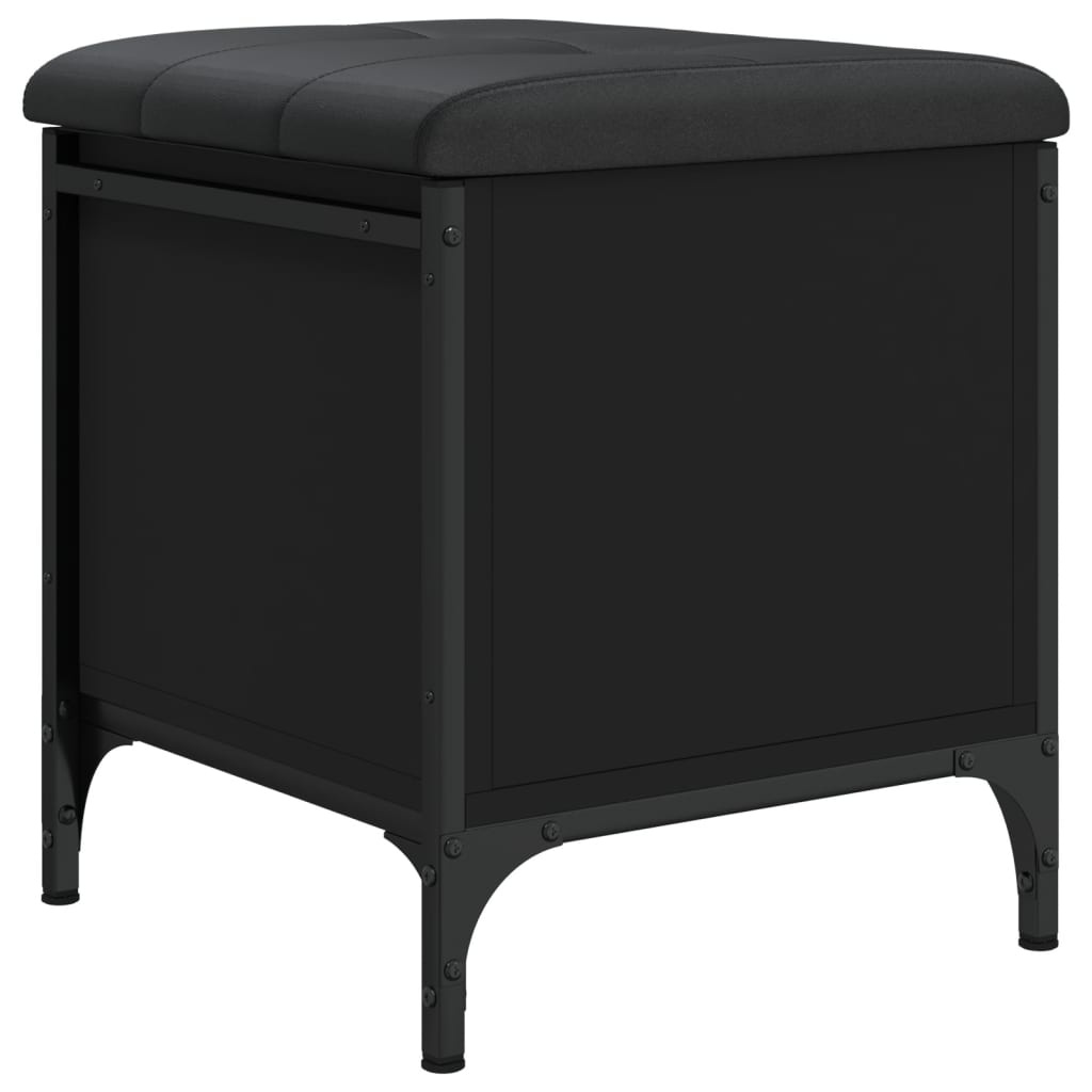 VidaXL Opbergbank 42x42x45 cm bewerkt hout zwart