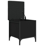 VidaXL Opbergbank 42x42x45 cm bewerkt hout zwart