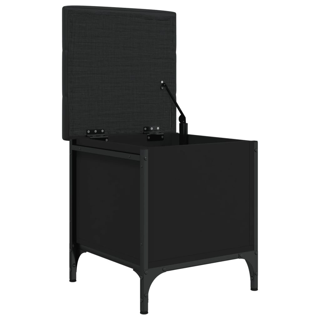 VidaXL Opbergbank 42x42x45 cm bewerkt hout zwart