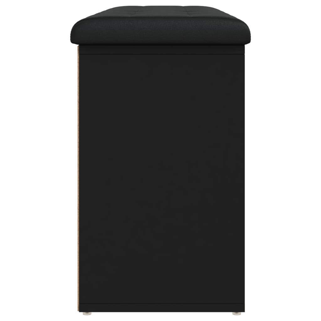 VidaXL Schoenenbank 102x32x50 cm bewerkt hout zwart