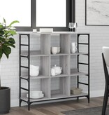 VidaXL Dressoir 102x32x103,5 cm bewerkt hout grijs sonoma eikenkleurig