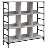 VidaXL Dressoir 102x32x103,5 cm bewerkt hout grijs sonoma eikenkleurig