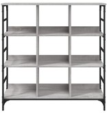 VidaXL Dressoir 102x32x103,5 cm bewerkt hout grijs sonoma eikenkleurig