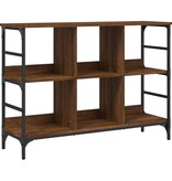 VidaXL Dressoir 102x32x73,5 cm bewerkt hout bruineikenkleurig