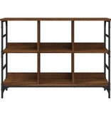 VidaXL Dressoir 102x32x73,5 cm bewerkt hout bruineikenkleurig