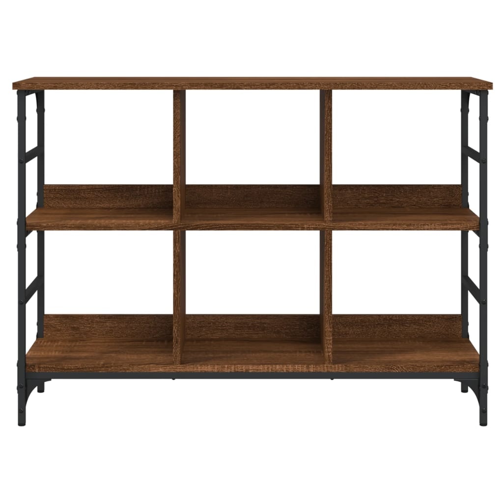 VidaXL Dressoir 102x32x73,5 cm bewerkt hout bruineikenkleurig