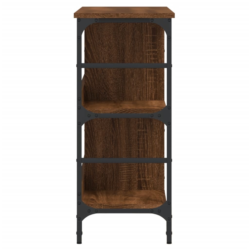 VidaXL Dressoir 102x32x73,5 cm bewerkt hout bruineikenkleurig