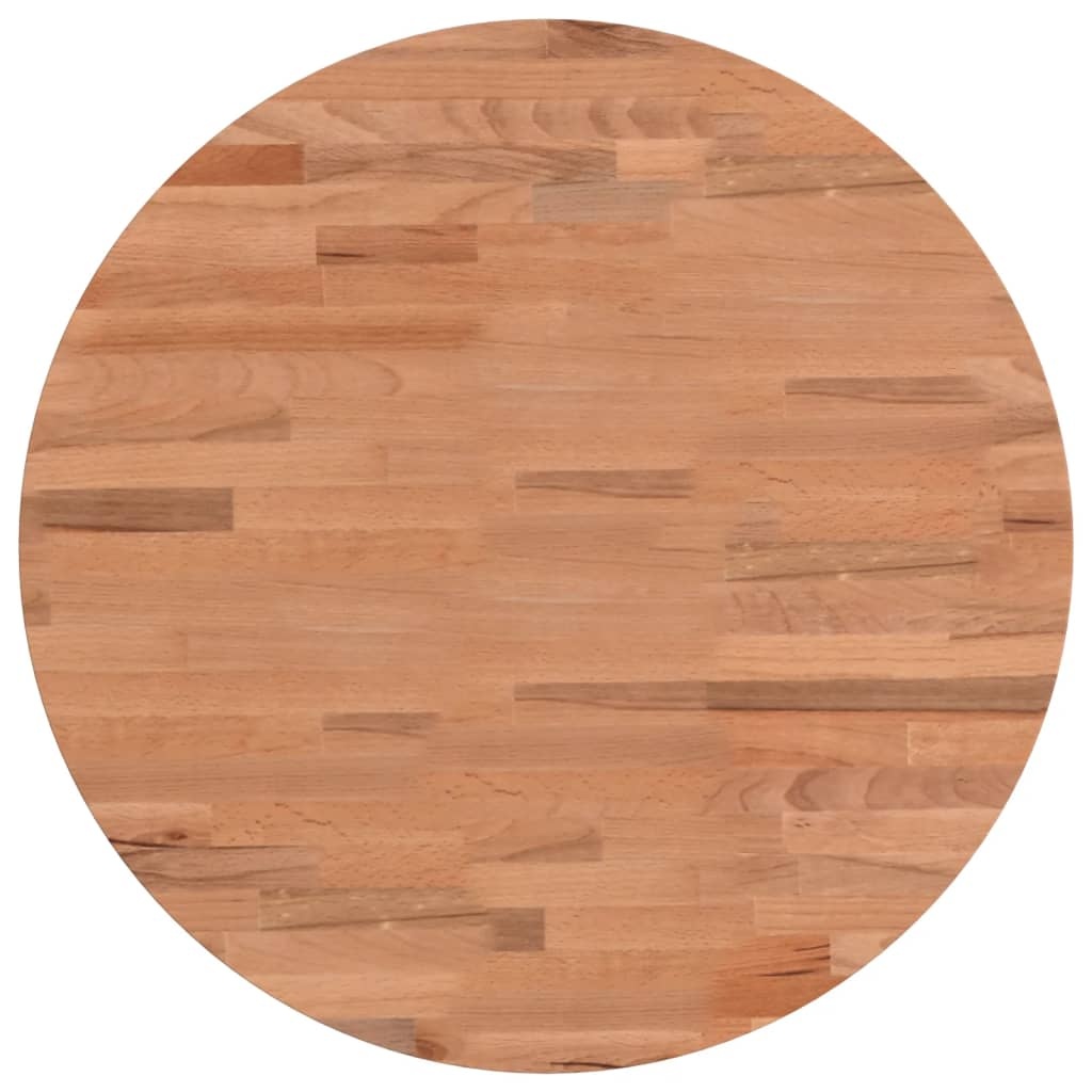 vidaXL Tafelblad rond Ø50x4 cm massief beukenhout