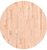 vidaXL Tafelblad rond Ø80x1,5 cm massief beukenhout