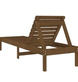 VidaXL Ligbed 199,5x60x74 cm massief grenenhout bruin