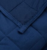 vidaXL Verzwaringsdeken 220x235 cm 11 kg stof blauw