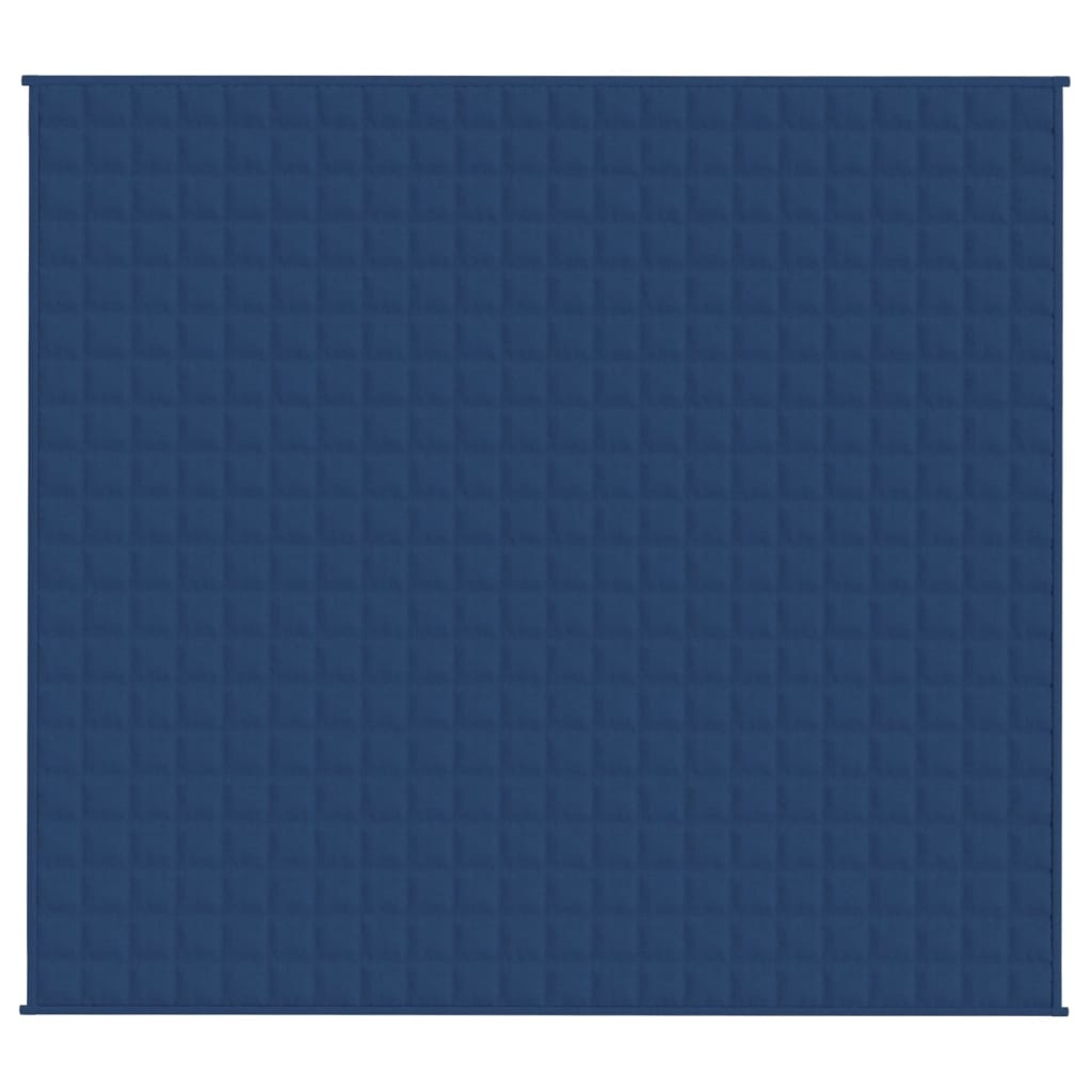 vidaXL Verzwaringsdeken 200x225 cm 13 kg stof blauw