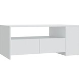 VidaXL Salontafel 102x55x42 cm bewerkt hout wit