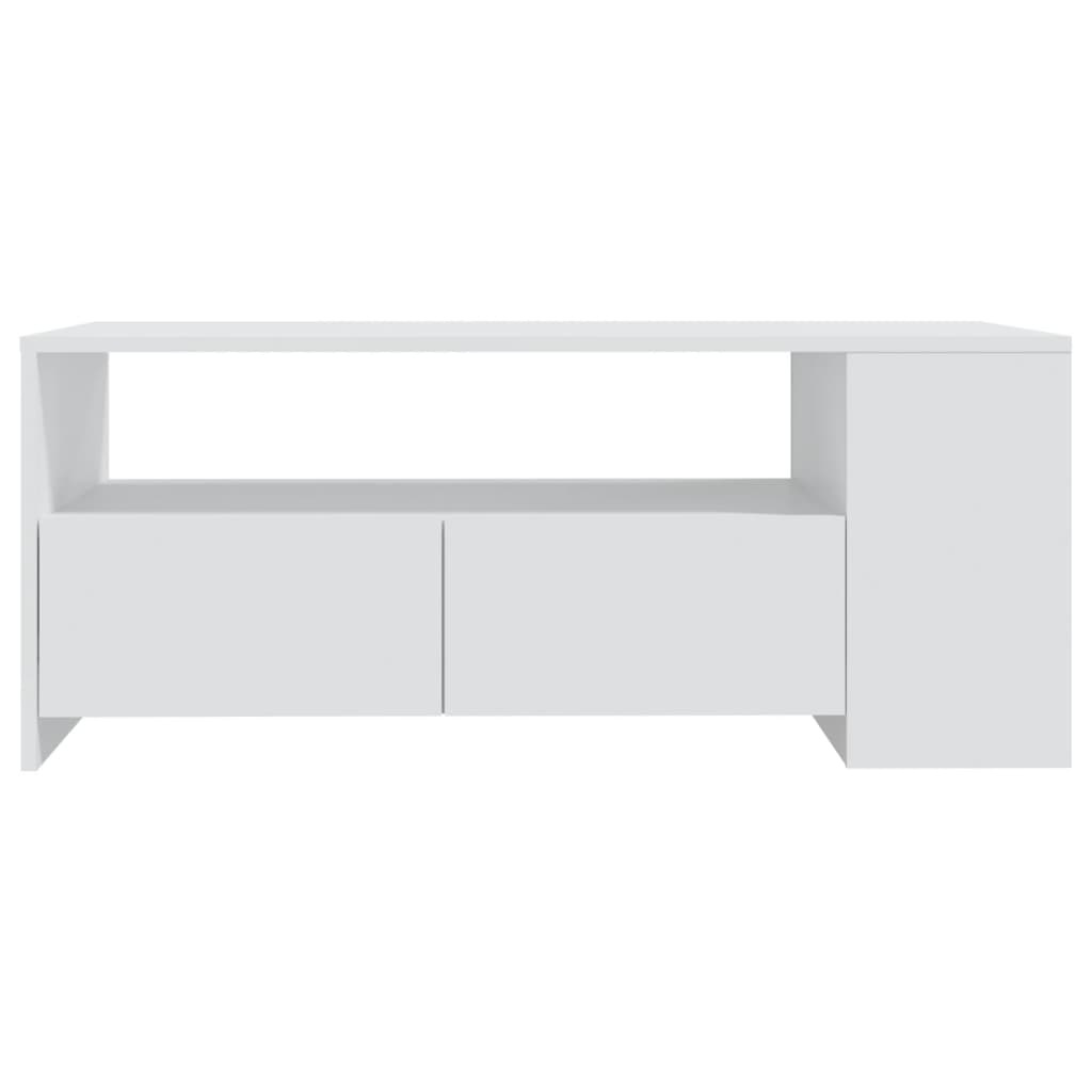 VidaXL Salontafel 102x55x42 cm bewerkt hout wit